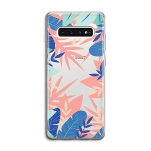 CaseCompany Tropisch: Samsung Galaxy S10 4G Transparant Hoesje