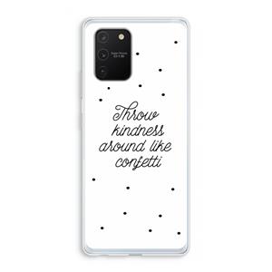 CaseCompany Confetti: Samsung Galaxy S10 Lite Transparant Hoesje