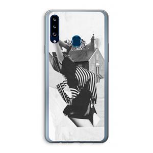 CaseCompany House: Samsung Galaxy A20s Transparant Hoesje