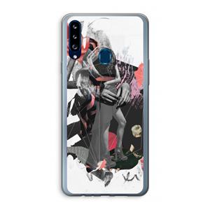 CaseCompany Dissimulation du réel: Samsung Galaxy A20s Transparant Hoesje