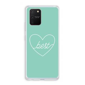 CaseCompany Best heart pastel: Samsung Galaxy S10 Lite Transparant Hoesje