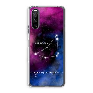 CaseCompany Sterrenbeeld - Donker: Sony Xperia 10 III Transparant Hoesje