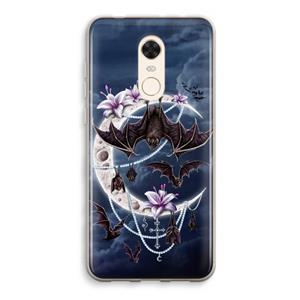 CaseCompany Vleermuizen Maan: Xiaomi Redmi 5 Transparant Hoesje