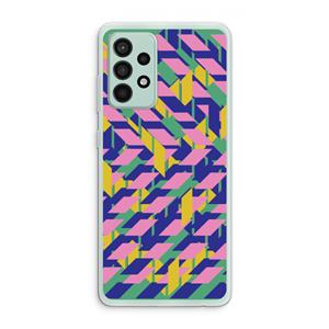 CaseCompany Skew Blush 1: Samsung Galaxy A52s 5G Transparant Hoesje