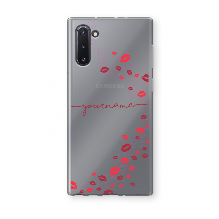 Kusjes: Samsung Galaxy Note 10 Transparant Hoesje