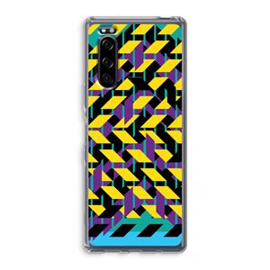 CaseCompany Skew Bee 3: Sony Xperia 5 Transparant Hoesje