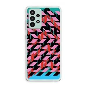 CaseCompany Skew Blush 2: Samsung Galaxy A52s 5G Transparant Hoesje