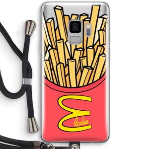 CaseCompany McElodie: Samsung Galaxy S9 Transparant Hoesje met koord