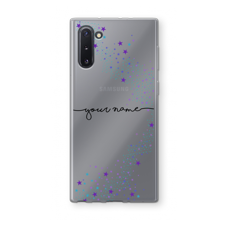CaseCompany Sterren: Samsung Galaxy Note 10 Transparant Hoesje