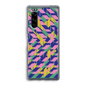 CaseCompany Skew Blush 1: Sony Xperia 5 Transparant Hoesje