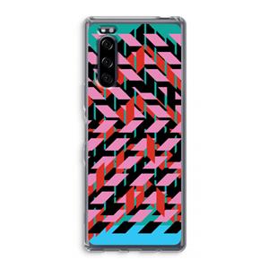 CaseCompany Skew Blush 2: Sony Xperia 5 Transparant Hoesje