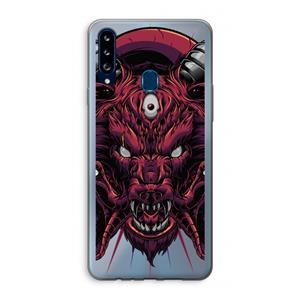 CaseCompany Hell Hound and Serpents: Samsung Galaxy A20s Transparant Hoesje