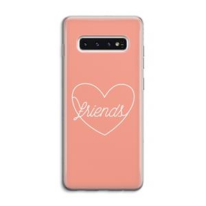 CaseCompany Friends heart: Samsung Galaxy S10 4G Transparant Hoesje