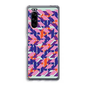 CaseCompany Skew Blush 3: Sony Xperia 5 Transparant Hoesje