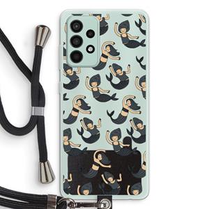 CaseCompany Zeemeermin: Samsung Galaxy A52s 5G Transparant Hoesje met koord