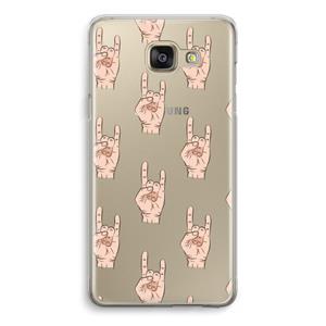 CaseCompany Rock: Samsung Galaxy A5 (2016) Transparant Hoesje