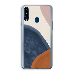 CaseCompany Geo #1: Samsung Galaxy A20s Transparant Hoesje