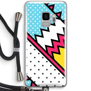 CaseCompany Pop Art #2: Samsung Galaxy S9 Transparant Hoesje met koord