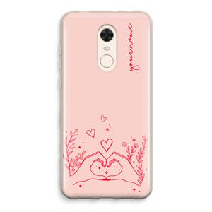 CaseCompany Love is in the air: Xiaomi Redmi 5 Transparant Hoesje