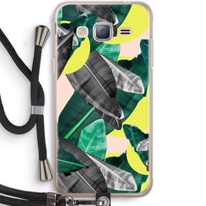 CaseCompany Fantasie jungle: Samsung Galaxy J3 (2016) Transparant Hoesje met koord