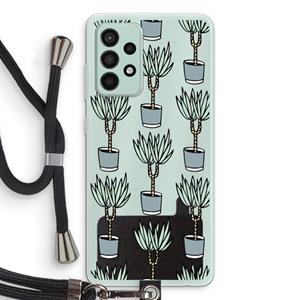 CaseCompany Boompje: Samsung Galaxy A52s 5G Transparant Hoesje met koord