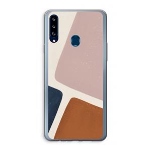 CaseCompany Geo #2: Samsung Galaxy A20s Transparant Hoesje