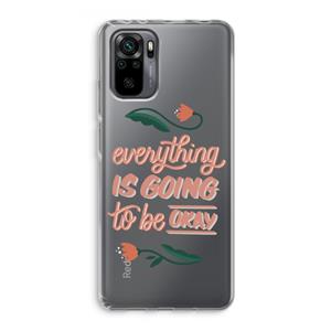 CaseCompany Optimistic flower girl: Xiaomi Redmi Note 10 Pro Transparant Hoesje