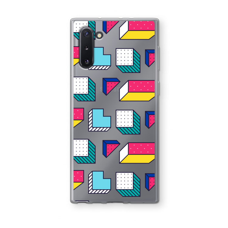 CaseCompany 8-bit N°7: Samsung Galaxy Note 10 Transparant Hoesje