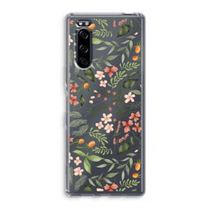 CaseCompany Sweet little flowers: Sony Xperia 5 Transparant Hoesje