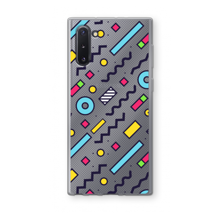 CaseCompany 8-bit N°8: Samsung Galaxy Note 10 Transparant Hoesje
