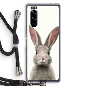 CaseCompany Daisy: Sony Xperia 5 Transparant Hoesje met koord
