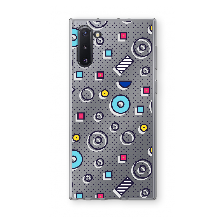 CaseCompany 8-bit N°9: Samsung Galaxy Note 10 Transparant Hoesje