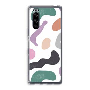CaseCompany Memphis Shapes: Sony Xperia 5 Transparant Hoesje