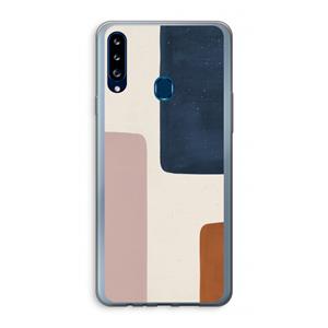 CaseCompany Geo #5: Samsung Galaxy A20s Transparant Hoesje
