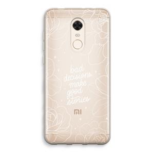 CaseCompany Good stories: Xiaomi Redmi 5 Transparant Hoesje