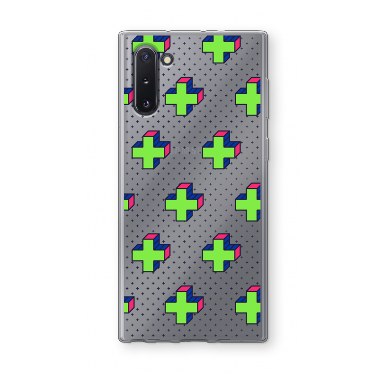 CaseCompany 8-bit N°10: Samsung Galaxy Note 10 Transparant Hoesje