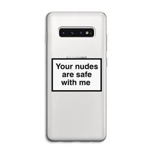 CaseCompany Safe with me: Samsung Galaxy S10 4G Transparant Hoesje