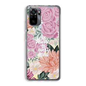 CaseCompany Kindness matters: Xiaomi Redmi Note 10 Pro Transparant Hoesje