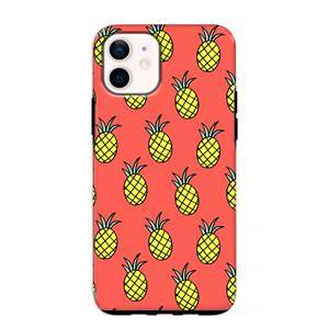 CaseCompany Ananas: iPhone 12 mini Tough Case