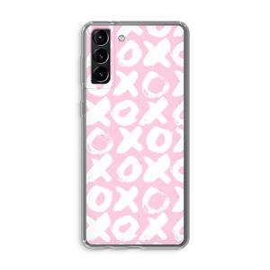 CaseCompany XOXO: Samsung Galaxy S21 Plus Transparant Hoesje