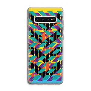 CaseCompany Skew Bee 1: Samsung Galaxy S10 4G Transparant Hoesje