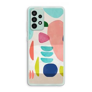 CaseCompany Bold Rounded Shapes: Samsung Galaxy A52s 5G Transparant Hoesje