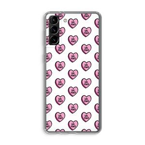 CaseCompany GIRL POWER: Samsung Galaxy S21 Plus Transparant Hoesje