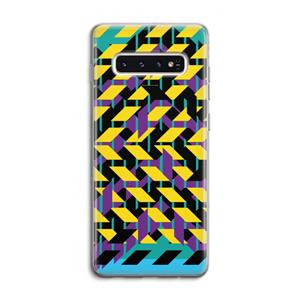CaseCompany Skew Bee 3: Samsung Galaxy S10 4G Transparant Hoesje