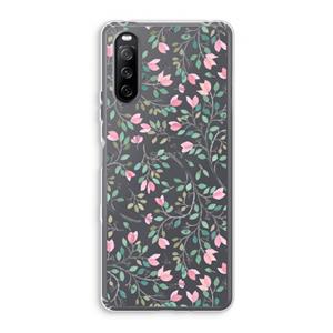 CaseCompany Sierlijke bloemen: Sony Xperia 10 III Transparant Hoesje