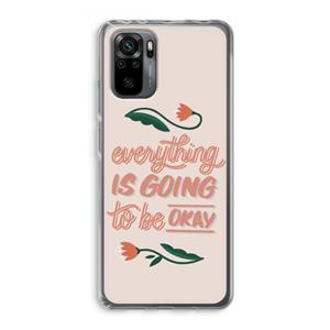 CaseCompany Optimistic flower girl: Xiaomi Redmi Note 10 Pro Transparant Hoesje