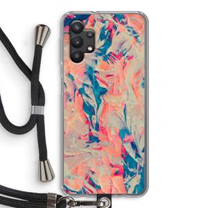 CaseCompany Alone: Samsung Galaxy A32 5G Transparant Hoesje met koord