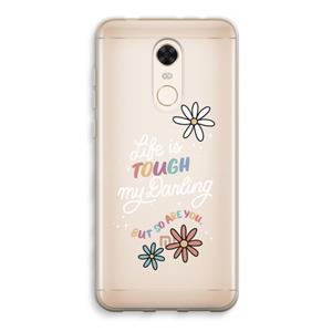 CaseCompany Tough Life: Xiaomi Redmi 5 Transparant Hoesje