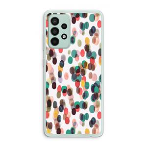 CaseCompany Tropical Dots: Samsung Galaxy A52s 5G Transparant Hoesje