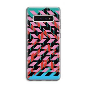 CaseCompany Skew Blush 2: Samsung Galaxy S10 4G Transparant Hoesje